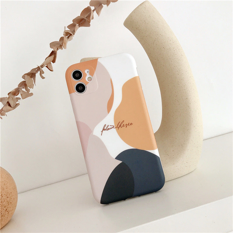 Compatible with Apple, Compatible With , Morandi Color 12Promax Mobile Phone Case For Iphonex Xs