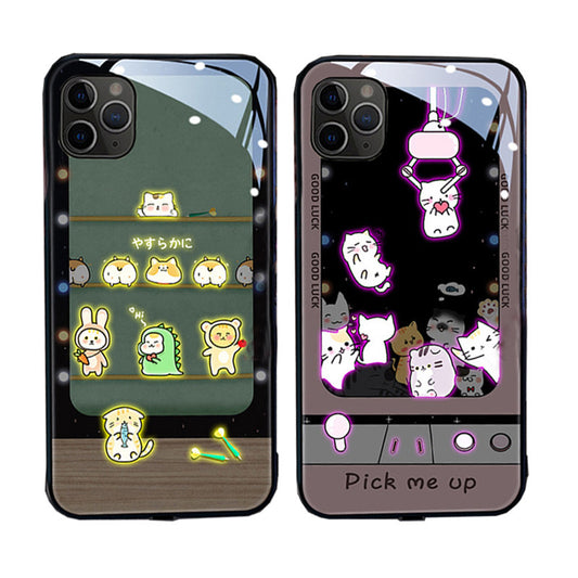 Compatible with Apple , Color Changing Fashion Trend Of Luminous Mobile Phone Case
