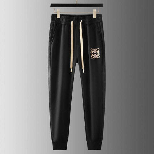 Autumn Light Luxury Ribbon Matching Embroidery Personality Sports Casual Harem Sweatpants