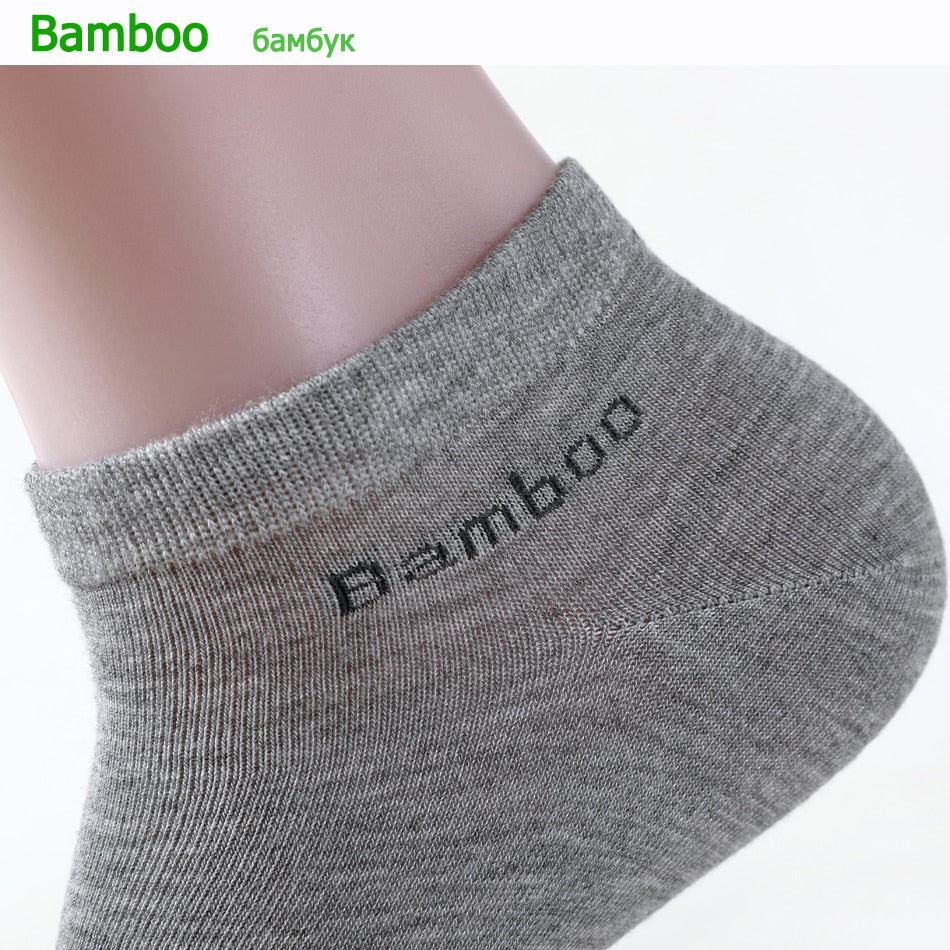 10 Paar/Packung Herren-Socken aus Bambusfaser, kurz, hochwertig