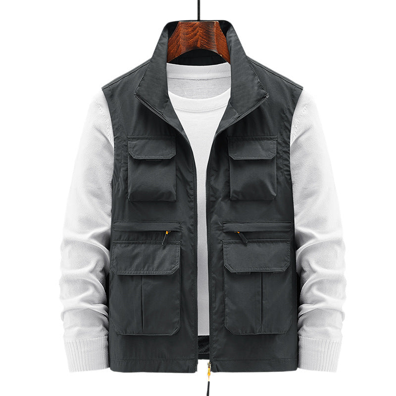 Vest Multi-pocket Outdoor Work Clothes Sleeveless Waistcoat