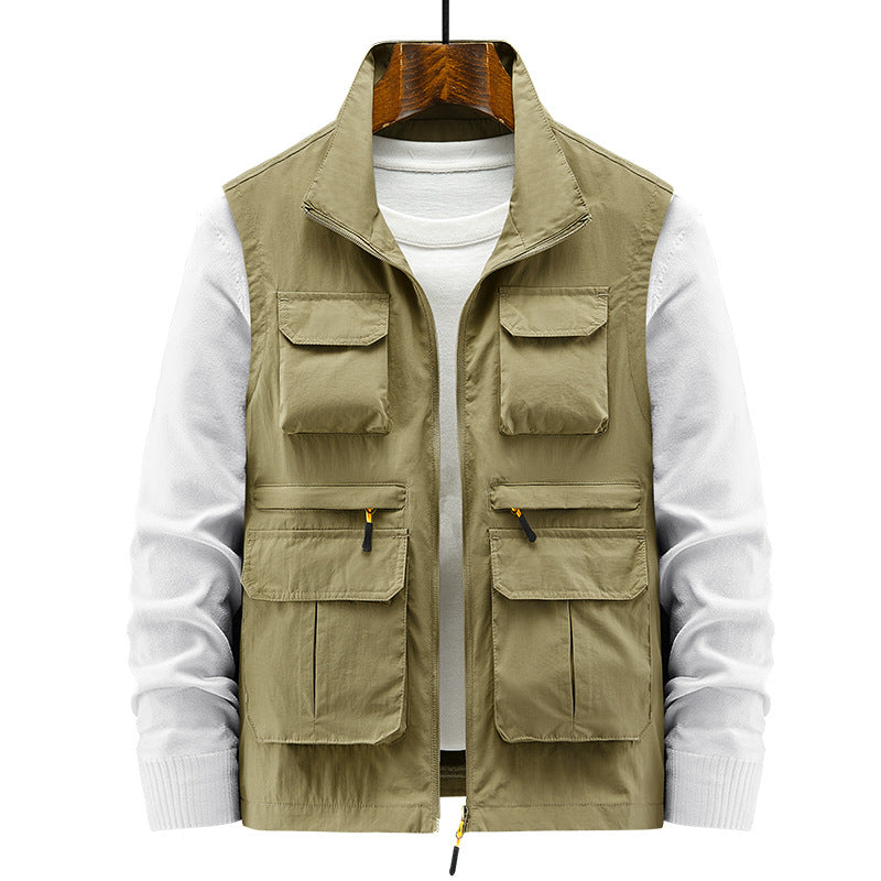 Vest Multi-pocket Outdoor Work Clothes Sleeveless Waistcoat