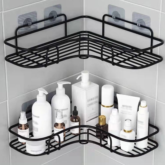 1pc Wall Mounted Bathroom Shelf Shower
