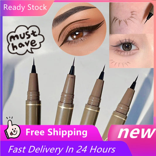 New 4 Colors Waterproof Liquid Eyebrow Easy To Color