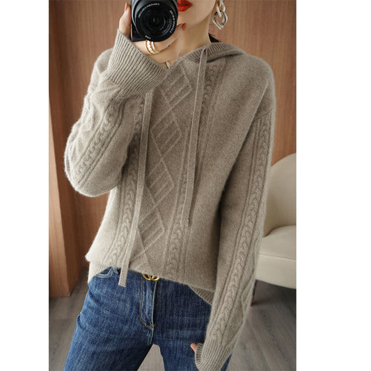 Spring and Autumn Women Sweater Hoodie Pullovers