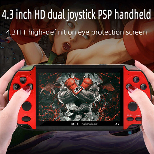 X7 Handheld Game Console 4.3inch TFT HD Screen Portable
