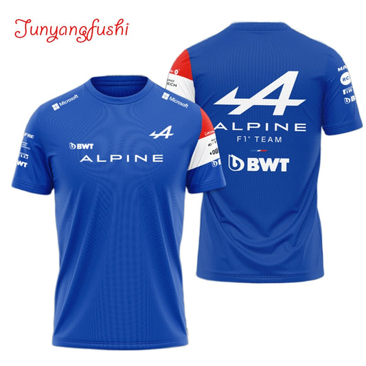 Summer Men's Short Sleeve T-Shirts Alpine