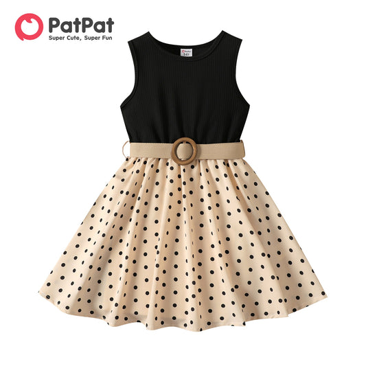 PatPat 2pcs Girl Dresses Kids Clothes Girl