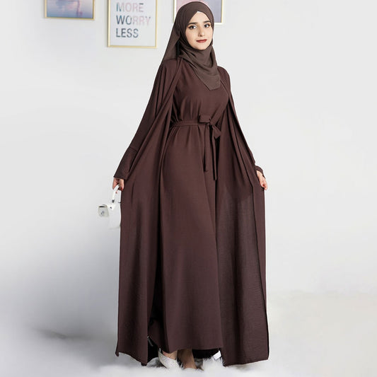 2 Piece Abaya Set Muslim Woman