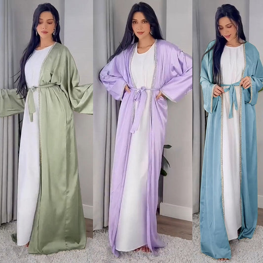 Eid Diamond Abaya-jurkset Moslimvrouwen Abaya's
