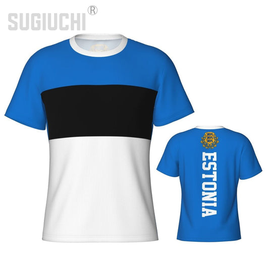 Tight Sports T-shirt Estonia Flag