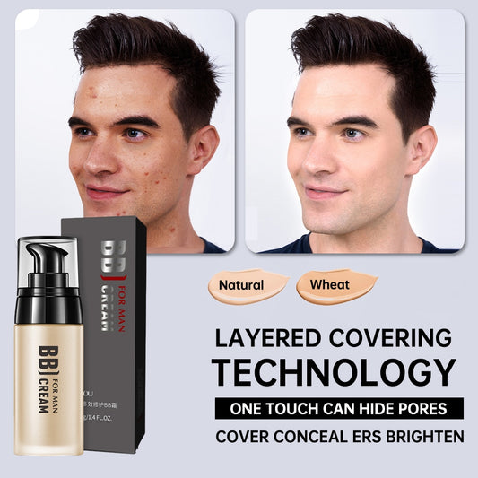 BB Cream for Men Full Coverage Facial Concealer Long Lasting