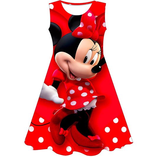 Minnie Mouse Dress Fancy Kids Dresses for Girls