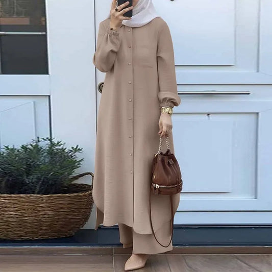 Dress Solid Color Dubai Turkish Muslim Abaya Islamic Jalabiya Dresses Women Ramadan Eid Abayas Caftan Kaftan Elegant Vestidos