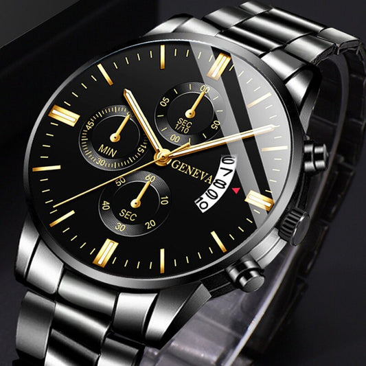 Fashion Men Stainless Steel Watch Luxury