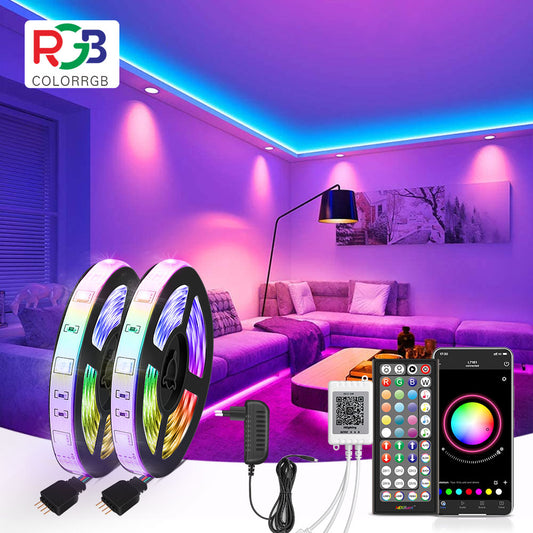 LED Strip Light RGB 5050 Music Sync Color Changing  Sensitive