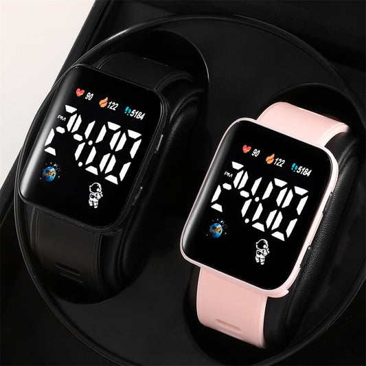 LED Digital Watch Couple Watches for Men Women Sports