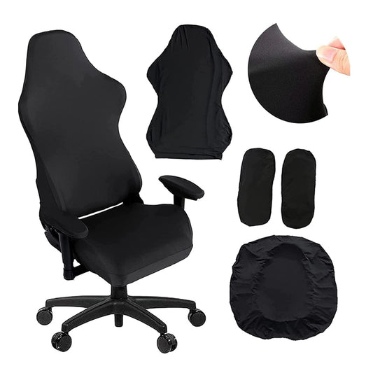 4pcs Gaming Chair Covers With Armrest Spandex Splicover Office