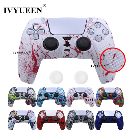 IVYUEEN Anti-Slip Water Transfer Printing Protective Skin for PlayStation 5